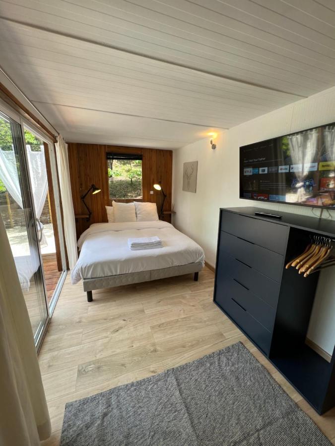 Superbe Cabane Jacuzzi Jardin Clim Wifi Parking Мейрей Екстер'єр фото
